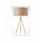 Lampe Tri, nickel mat, avec abat-jour|Lampes à poser|Luminaire Center