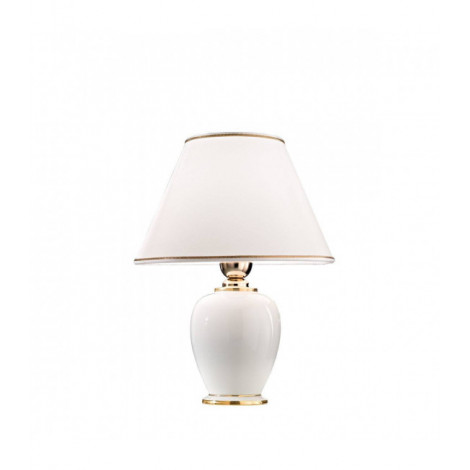 Lampe de table GIARDINO ivoire 1 ampoule Diamètre 25 Cm|Lampes à poser|Luminaire Center