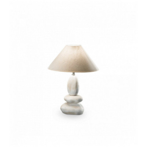 Lampe de table Pierre DOLOMITI 1 ampoule en tissu|Lampes à poser|Luminaire Center