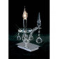 Lampe de Table Tara 1 Ampoule chrome poli/cristal|Lampes à poser|Luminaire Center