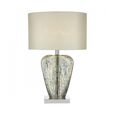 Lampe de table Syracuse doré et chrome poli 1 ampoule|Lampes à poser|Luminaire Center