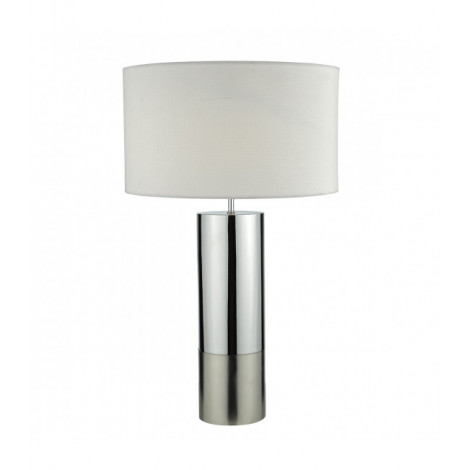 Lampe de table Ingleby chrome poli et chrome satiné 1 ampoule|Lampes à poser|Luminaire Center