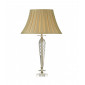 Lampe de table Nell cristal et laiton antique 1 ampoule|Lampes à poser|Luminaire Center