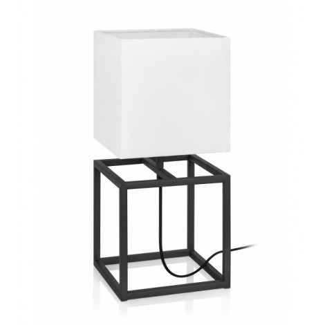 Lampe de table CUBE Noire et blanche|Lampes à poser|Luminaire Center