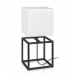 Lampe de table CUBE Noire et blanche|Lampes à poser|Luminaire Center
