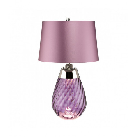 Lampe de table Lena Verre teinté de prune / nuance de bruyère 60,5 Cm|Lampes à poser|Luminaire Center