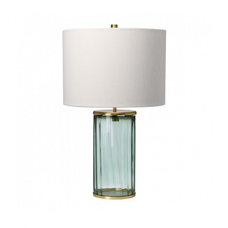 Lampe de table Reno Laiton de métaux de métaux - verrerie verte 35,5 Cm|Lampes à poser|Luminaire Center