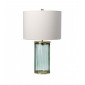 Lampe de table Reno Laiton de métaux de métaux - verrerie verte 35,5 Cm|Lampes à poser|Luminaire Center