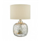 Lampe de table Lava Nickel poli,verre texturé 1 ampoule 58cm|Lampes à poser|Luminaire Center