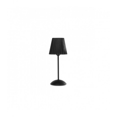 Lampe de table LORIS Métal,Tissu Noir|Lampes à poser|Luminaire Center