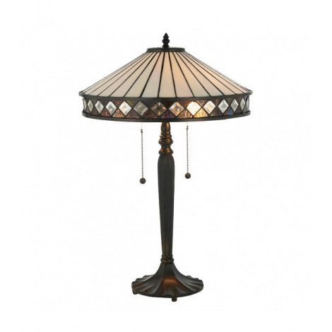 Lampe de table Fargo, verre et résine|Lampes à poser|Luminaire Center