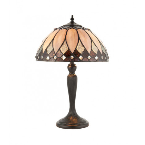 Petite lampe 2 ampoules Brooklyn, verre et résine|Lampes à poser|Luminaire Center