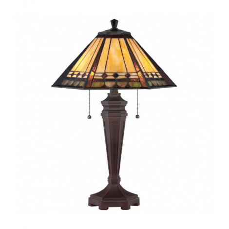 Lampe Arden, bronze et verre Tiffany|Lampes à poser|Luminaire Center