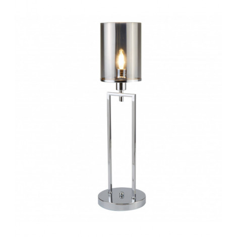 Lampe Catalina, chrome et verre fumé|Lampes à poser|Luminaire Center