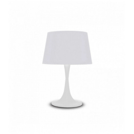 Lampe de table Blanche LONDON 1 ampoule en métal|Lampes à poser|Luminaire Center