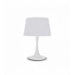 Lampe de table Blanche LONDON 1 ampoule en métal|Lampes à poser|Luminaire Center