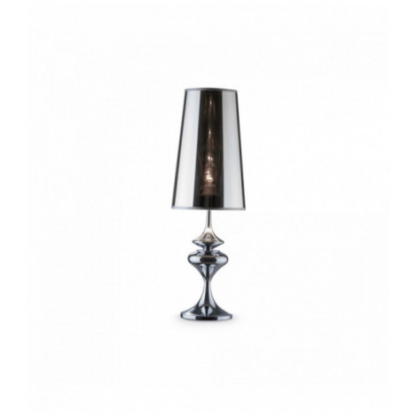 Lampe de table Chrome ALFIERE 1 ampoule en métal|Lampes à poser|Luminaire Center