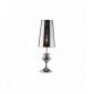 Lampe de table Chrome ALFIERE 1 ampoule en métal|Lampes à poser|Luminaire Center