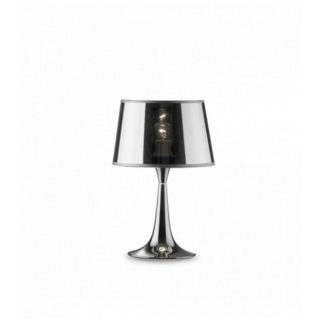 Lampe de table Chrome LONDON CROMO 1 ampoule en métal|Lampes à poser|Luminaire Center