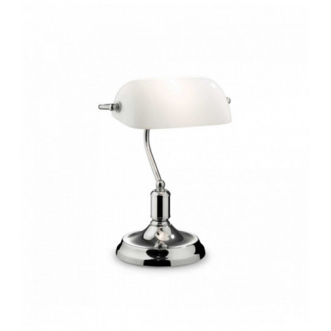 Lampe de table Chrome LAWYER 1 ampoule|Lampes à poser|Luminaire Center
