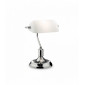 Lampe de table Chrome LAWYER 1 ampoule|Lampes à poser|Luminaire Center