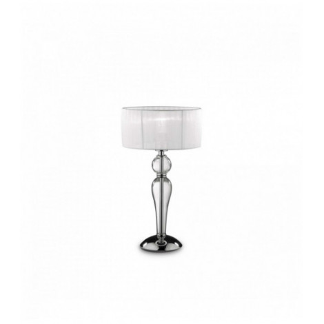 Lampe de table Transparente DUCHESSA 1 ampoule en métal|Lampes à poser|Luminaire Center