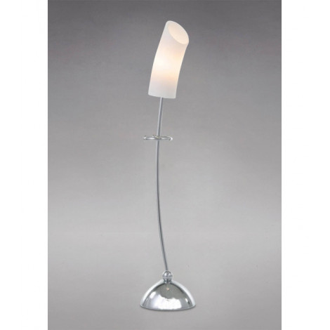 Lampe de Table Lucia 1 Ampoule chrome poli/verre dépoli|Lampes à poser|Luminaire Center