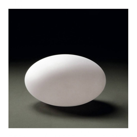 Lampe de Table Huevo ovale 1 Ampoule CFL In Line Switch Indoor, blanc opal|Lampes à poser|Luminaire Center