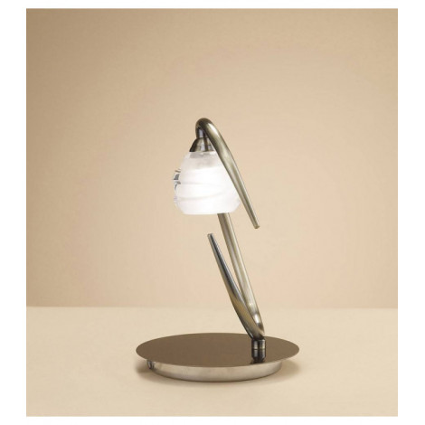 Lampe de Table Loop 1 Ampoule G9 ECO, laiton antique|Lampes à poser|Luminaire Center