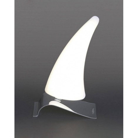Lampe de Table Mistral Right 6W LED 3000K, 540lm, chrome poli/acrylique givré|Lampes à poser|Luminaire Center