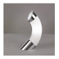 Lampe de Table Guss GU10 1 Ampoule L1/SGU10, chrome poli/arylique blanc|Lampes à poser|Luminaire Center