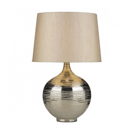 Lampe de table décorative Gustav argent 1 ampoule|Lampes à poser|Luminaire Center