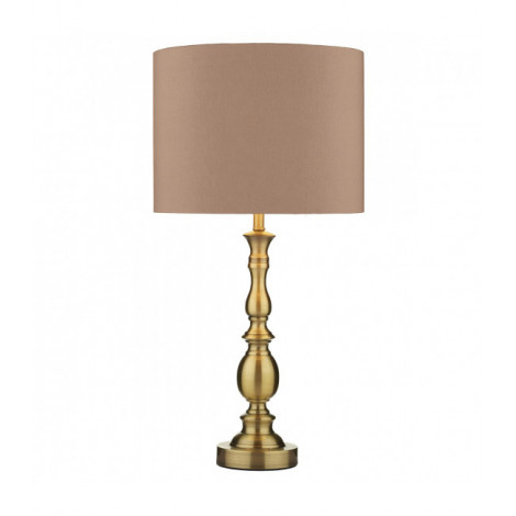Lampe de table Madrid laiton antique 1 ampoule|Lampes à poser|Luminaire Center
