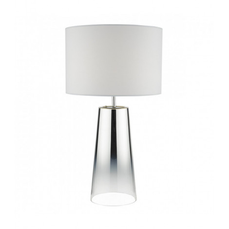 Lampe de table Smokey verre et chrome poli 1 ampoule|Lampes à poser|Luminaire Center