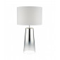 Lampe de table Smokey verre et chrome poli 1 ampoule|Lampes à poser|Luminaire Center