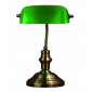 Lampe de table BANKERS Oxydée verte 1 ampoule|Lampes à poser|Luminaire Center