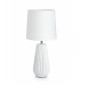 Lampe de table NICCI blanche 1 ampoule|Lampes à poser|Luminaire Center