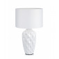 Lampe de table ANGELA blanche 1 ampoule|Lampes à poser|Luminaire Center