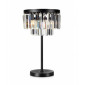 Lampe de table en cristal VENTIMIGLIA Noire 3 ampoules|Lampes à poser|Luminaire Center