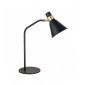 Lampe de bureau industrielle et rétro Biagio Noir mat, doré|Lampes à poser|Luminaire Center