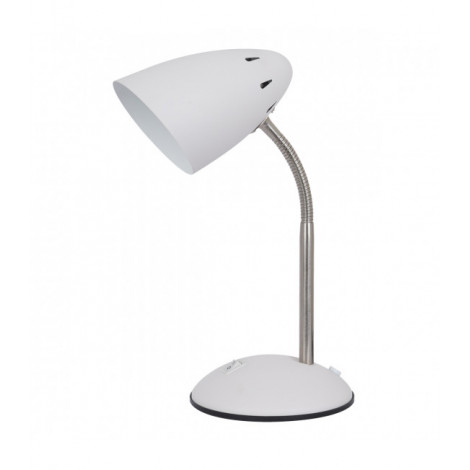 Lampe de bureau moderne Cosmic Blanc, nickel satiné|Lampes à poser|Luminaire Center