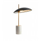 Lampe de bureau moderne Vilai Noir, doré, marbre|Lampes à poser|Luminaire Center