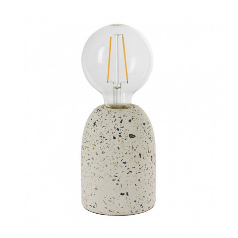 Lampe de table Terrazzo Béton Terrazzo blanc 1 ampoule 13cm|Lampes à poser|Luminaire Center