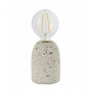 Lampe de table Terrazzo Béton Terrazzo blanc 1 ampoule 13cm|Lampes à poser|Luminaire Center