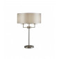 Lampde de table Knightsbridge Acier doux Argent satiné 3 ampoules 54,5cm|Lampes à poser|Luminaire Center