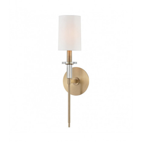 Lampe avec abat jour Amherst Acier Laiton 1 ampoule 47,6cm|Lampes à poser|Luminaire Center