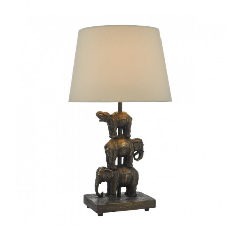 Lampe de table Alina Bronze antique 1 ampoule 46cm|Lampes à poser|Luminaire Center