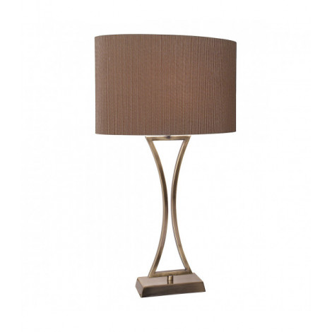 Lampde de table Oporto Laiton antique 1 ampoule 53cm|Lampes à poser|Luminaire Center