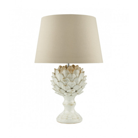 Lampe de table Orris Crème 1 ampoule 39cm|Lampes à poser|Luminaire Center