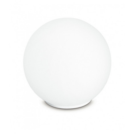 Lampe de table globe Lampd 1 ampoule Verre,structure métallique blanc|Lampes à poser|Luminaire Center